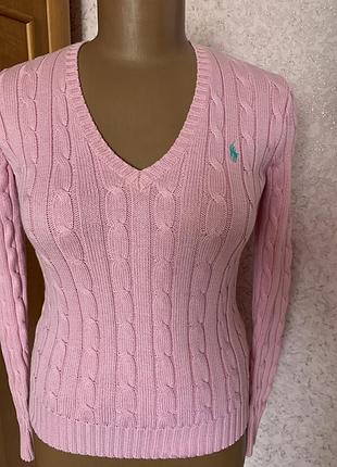 Жіночий джемпер від polo ralph lauren  рожевого кольору.підійде на розмір xs,s.