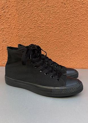 Оригінальні чоловічі високі кеди converse chuck tailor all star 44 розмір 28.5 см чорного кольору