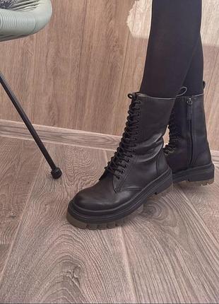 Шкіряні черевики zara 36р. 4