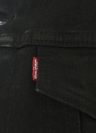 Чорна джинсова куртка levi’s 7