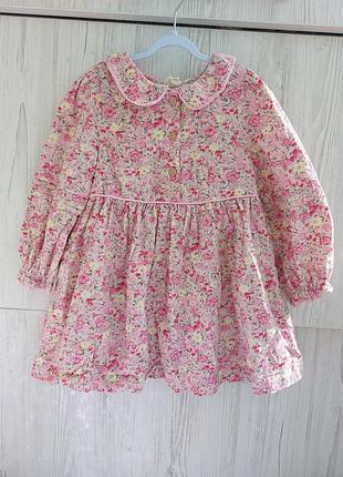 Брендова вельветова сукня laura ashley для дівчинки 2р