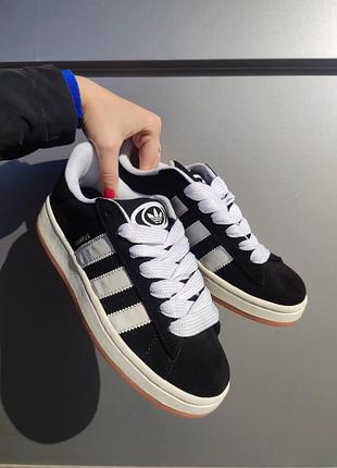 Adidas campus 00s black white premium 3
