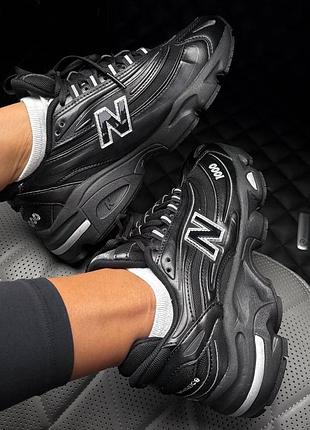 😍 жіночі кросівки new balance 1000 black leather