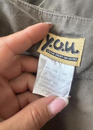 Ярусна лляна спідниця льон you , m 3