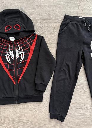 Костюм світшот і штани spider man людина павук, sinsay 128 розмір
