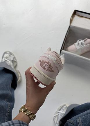Air jordan 1 low se sail pink 3