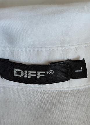 Классная рубашка блуза оверсайз лен diff италия 7