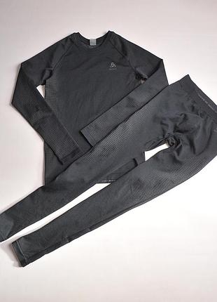 Мужской комплект темоблизины термо кофта брюки odlo performance warm base layer - s