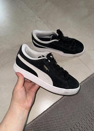 Замшеві натуральні кеди puma suede кросівки дитячі унісекс унисекс детские натуральные замшевые замша кеды кроссовки