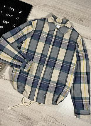 Куртка рубашка в клетку zara
