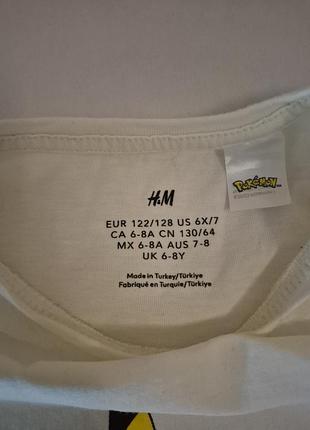 Реглан h&amp;m для девочки на 6-8 лет, 122-128 см 3