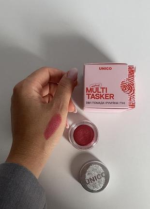 Multitasker unico 3 в 1 помада, румʼяна, тіні 5
