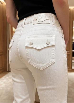 Стильные белые брюки vjjc by versace / оригинал