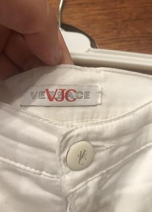 Стильные белые брюки vjjc by versace / оригинал 4