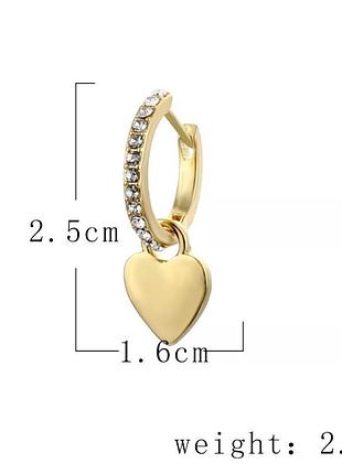 Серьги серьги серьги подвеска сердце 2
