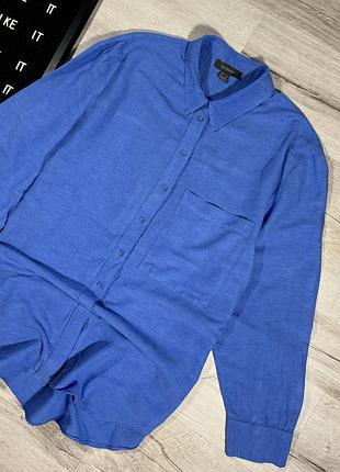 Льняная яркая рубашка primark 2