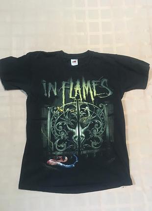 Винтажная футболка in flames — european tour 2008 (a sense of purpose) • оригинал / merch