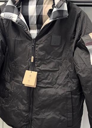 Зимний пуховик две стороны burberry 3