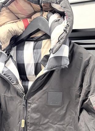 Зимний пуховик две стороны burberry 6