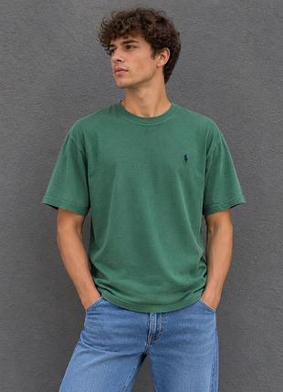 Чоловіча футболка polo ralph lauren батальна футболка поло