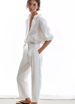 Штани / брюки zara білі нові 4