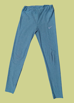 Спортивні меланжеві лосини / легінси nike (бірюзово-блакитні)