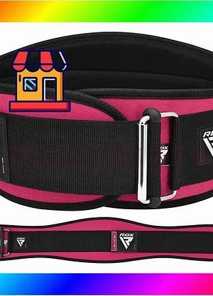 Bs пояс для тяжелой best mix атлетики rdx rx3 eva curve неопреновый sharp pink-xs bas77/n