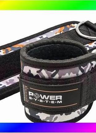 Bs манжеты на лодыжке best mix power system ps-3470 ankle strap camo grey/black bas77/n