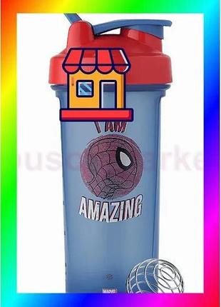 Bs шейкер спортивный blenderbottle best mix classic loop pro 28oz/820ml marvel spider man (600558) bas77/n