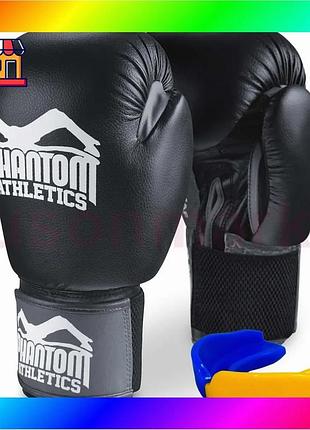 Bs боксерские перчатки phantom best mix ultra black 16 унций (капа в подарок) bas77/n