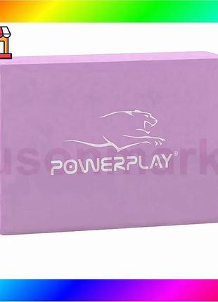 Bs блок для йоги best mix powerplay 4006 yoga brick фіолетовий bas77/n