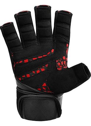 Bs рукавички для фітнесу best mix rdx l7 micro plus red/black s bas77/n 4