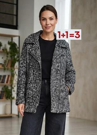 1+1=3 🎁 твідове напівпальто з додаванням вовни від river island