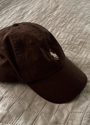 Кепка polo ralph lauren коричнева