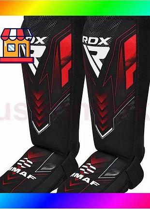 Bs защита для голеней best mix и стоп rdx neoprene shin instep immaf-1-red-m bas77/n