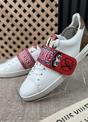 Louis vuitton frontrow kyoto sneakers monogram жіночі кросівки шкіра оригінал 41 eur