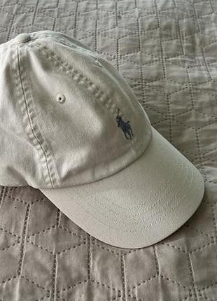 Кепка polo ralph lauren молочна