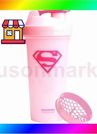 Bs шейкер спортивный smartshake best mix lite 800ml dc supergirl bas77/n