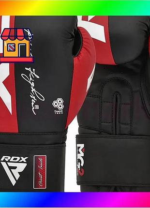 Bs боксерські рукавиці rdx best mix rex f4 red/black-12 унцій bas77/n