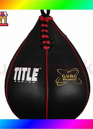 Bs пневмогруша боксерская title best mix boxing gyro balanced leather speed bag black размер l bas77/n