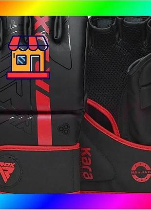 Bs рукавиці для мма best mix rdx f6 kara matte red m bas77/n