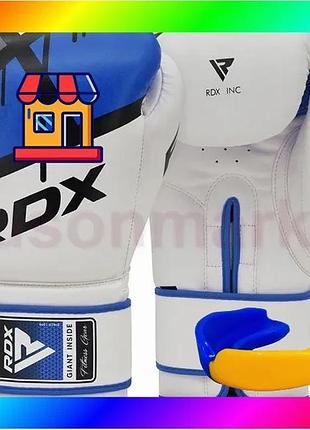 Bs боксерские перчатки rdx best mix f7 ego blue 16 унций (капа в комплекте) bas77/n