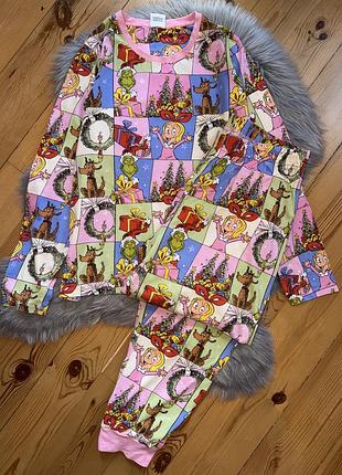 Супер крута стильна бавовняна піжама з грінчем р.xl/2xl george