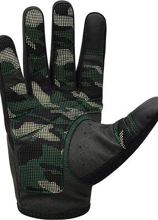 Bs рукавички для фітнесу best mix rdx t2 touch screen friendly full fingerf army green m bas77/n 3