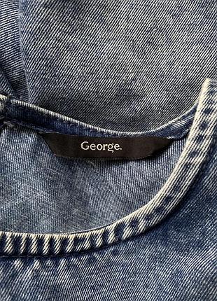 Сукня джинсова george 10 довгий рукав 3
