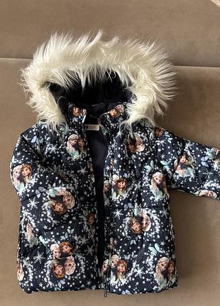 Зимова куртка на дівчинку 4-5 років, h&m