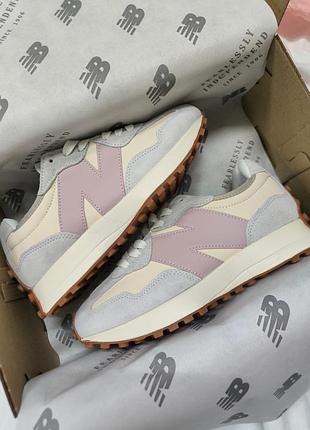 New balance 327 grey pink 2