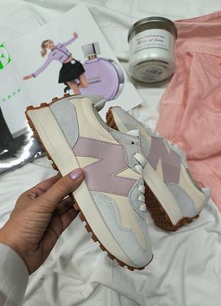 New balance 327 grey pink 3