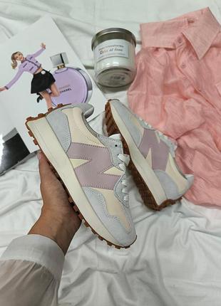 New balance 327 grey pink 10