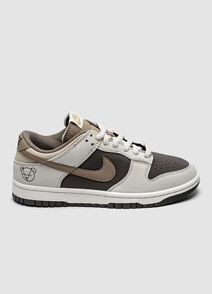 Кросівки жіночі  nike dunk low beige brown bear